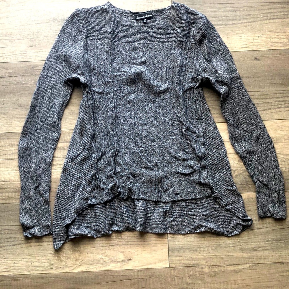 Grey long sleeve sweater, size M.